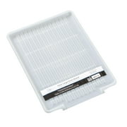 Mainstays Large Clear Plastic Dish Drying Drain Board, Kitchen Sink Dish Drainer Tray for Countertop Drying