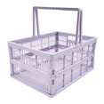thumbnail image 1 of Mainstays Plastic Collapsible Storage Basket with Handles, Purple, 1 of 6