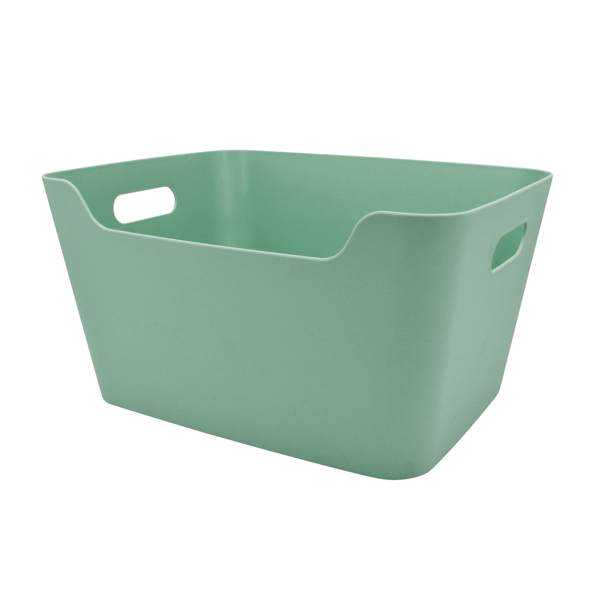 Mainstays Plastic Easy Access Bin, Green Sage - Walmart.com