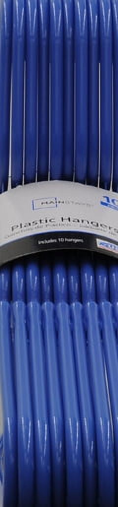 Mainstays Plastic Hangers, 10pk, Blue