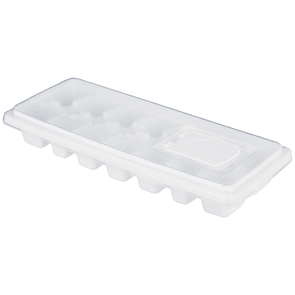 Mainstays Ice Cube Tray with 14 Molds and Removable Lid