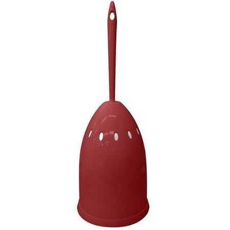 Mainstays Plastic Maroon Dust Toilet Bowl Brush Holder, 1 Each