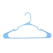 Mainstays Plastic Notched Adult Hangers for Any Clothing Type, Victory Blue 50 Count