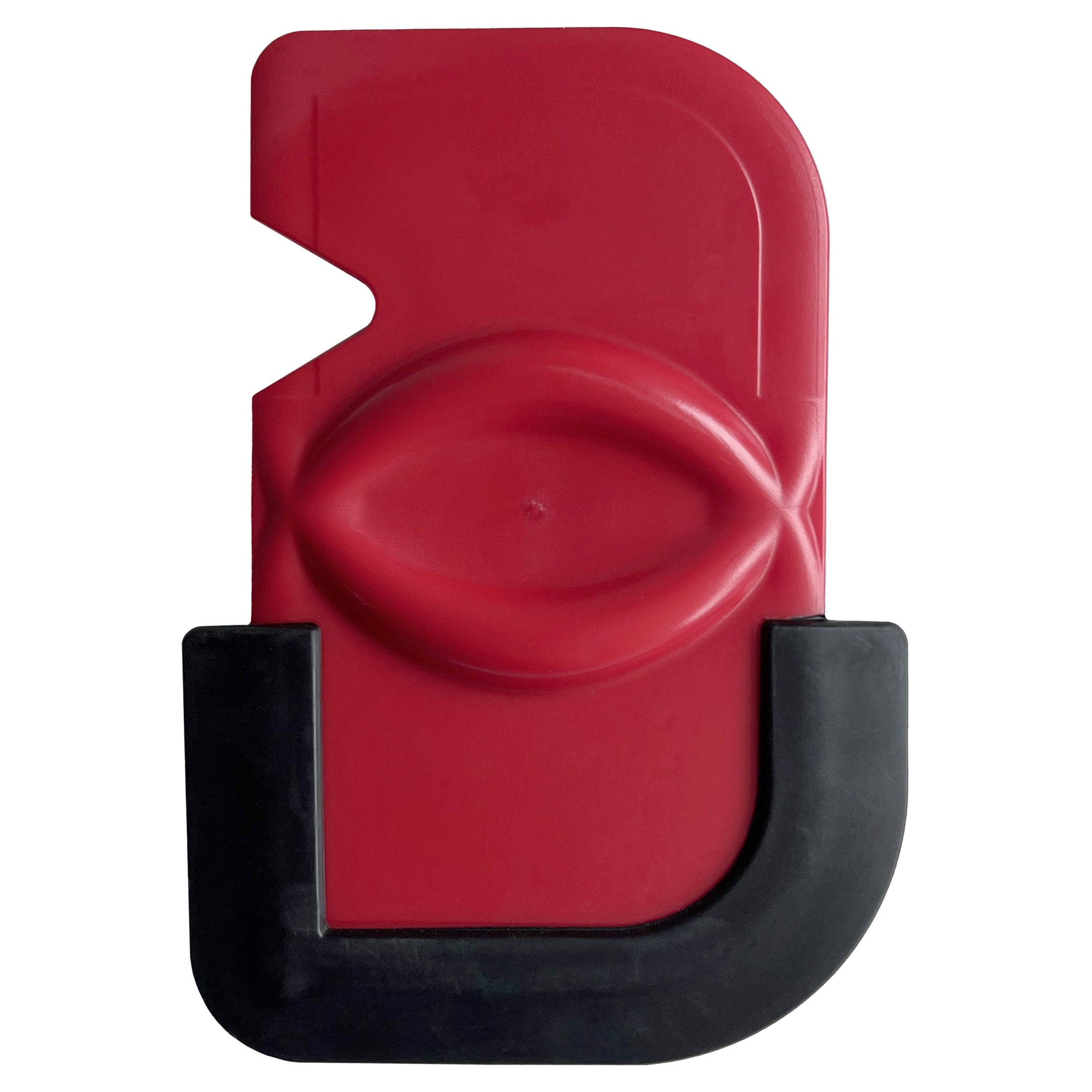 Mainstays Plastic Pan Scraper, Safe for Non Stick Pots and Pans, Red 