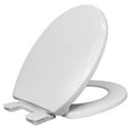 thumbnail image 1 of Mainstays Plastic Round Slow-Close Toilet Seat in White, 1 of 8