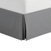 Mainstays Solid Grey Pleated Soft Brushed Microfiber Bedskirt, King