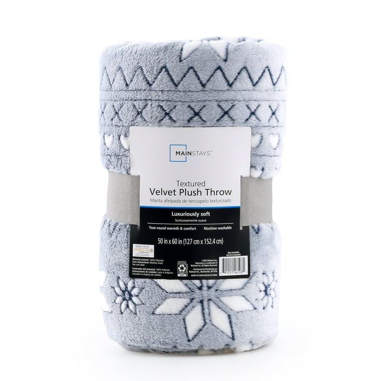 Mainstays Plush Throws 50 x 60
