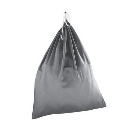 Mainstays Polyester and Cotton Laundry Bag, Durable Drawstring, For Clothing Transportation and Storage, Gray