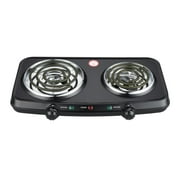 Mainstays Portable Double Burner and Hot Plate, 120V 1800W