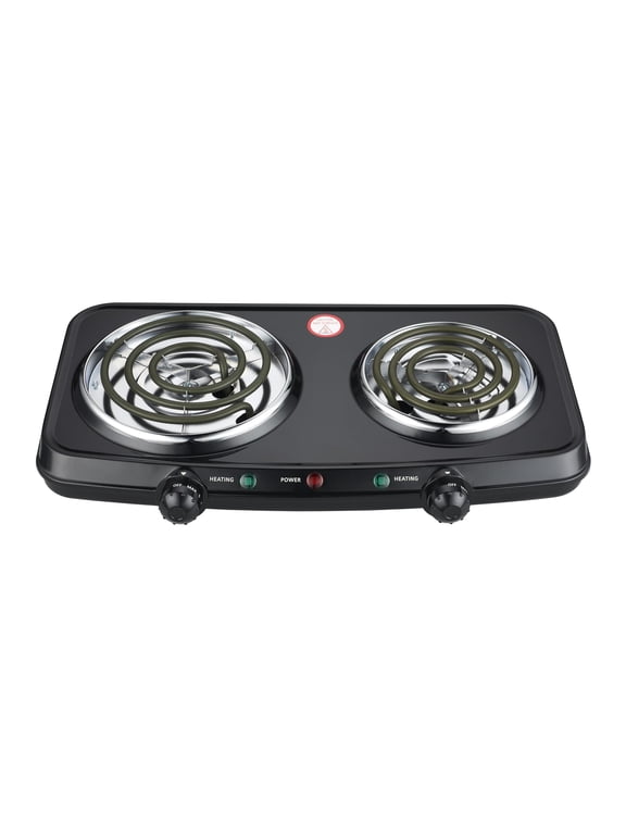 Portable Double Burner and Hot Plate, 120V~ 1800W