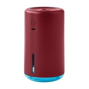 Mainstays Portable Rechargeable Evaporative Humidifier, Cordless, Desktop, Travel, Red