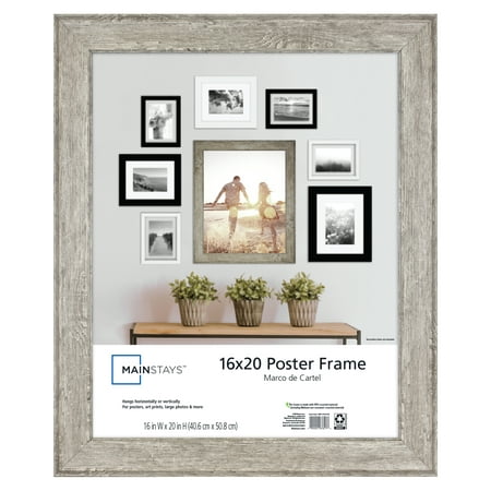 Mainstays Poster and Wall Frame, 16 inch x 20 inch, Brown