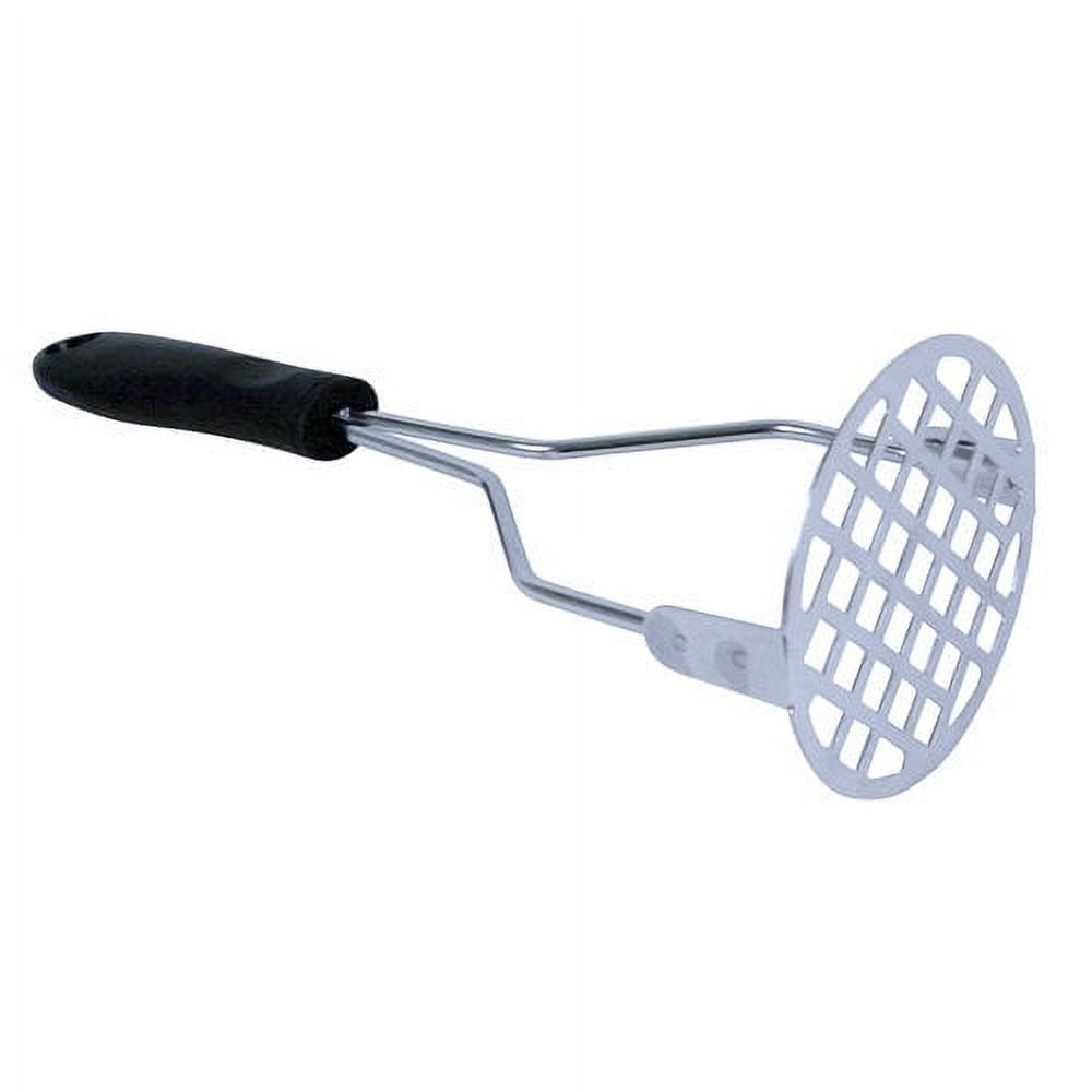 Deiss Pro Heavy Duty Stainless Steel Potato Masher with Non-Slip Rubber Handle High-Quality Hand Held Potato Masher for Struggle-Free Mashing