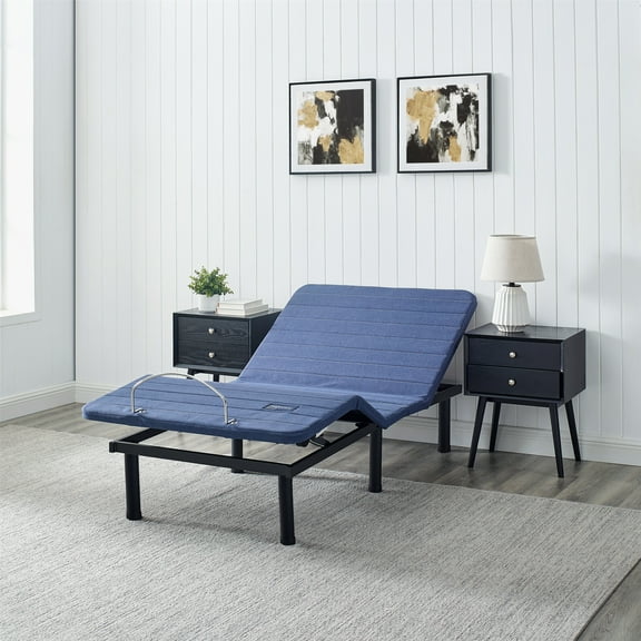 Mainstays Power Adjustable Metal Platform Bed Base with Wireless Remote Control, Twin XL
