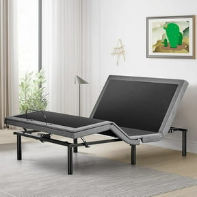 BEDDLE Power Adjustable Metal Platform Bed Base with Wireless Remote Control,Zero Gravity Bed with 2 USB Ports,Twin XL