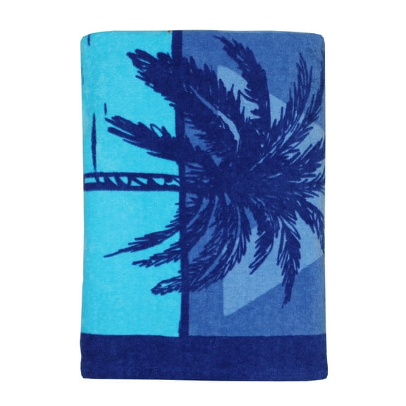 Mainstays Printed Beach Towel, Relax Sunset, 34" x 64"
