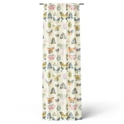 Mainstays Kids Butterfly Printed Blackout Curtain Panel with Rod Pocket and Back Tabs, Single Panel, 38 in x 84 in