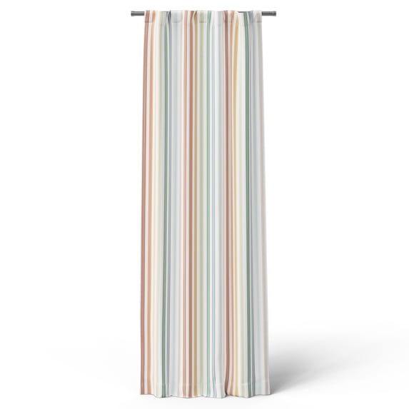 Mainstays Kids Multicolor Stripe 100% Blackout Curtain Panel 38x84