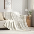 thumbnail image 1 of Mainstays Printed Plush Couch Throw Blanket, Vanilla Dream, 50 x 60 in, 1 of 6