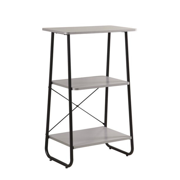 Mainstays Prizm 2 Shelf Bookcase with Metal Legs, Multiple Colors