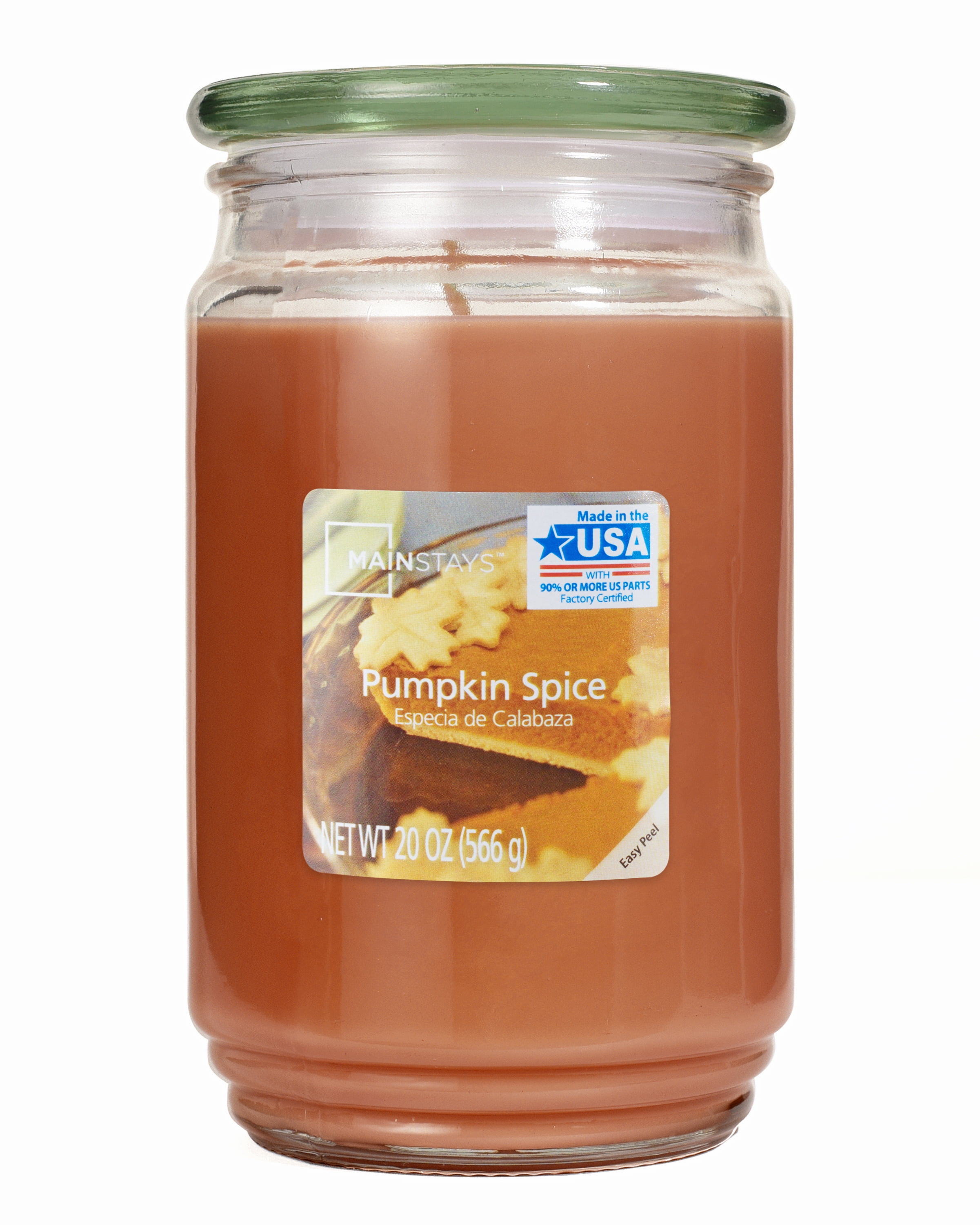Mainstays Pumpkin Spice SingleWick Jar Candle, 20 oz.