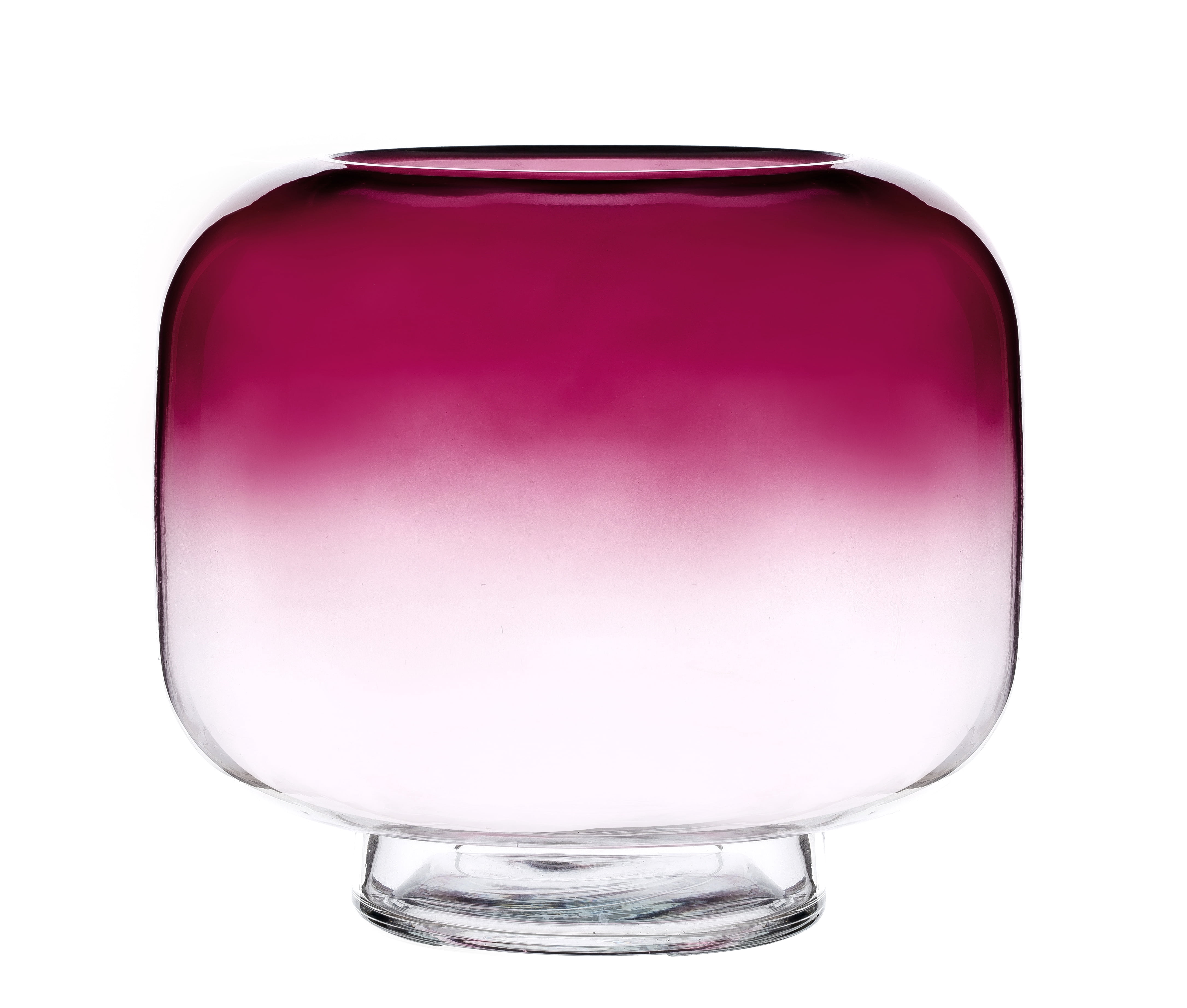 Mainstays 8" Purple Ombre Glass Hurricane Pillar Home Candle Holder Large