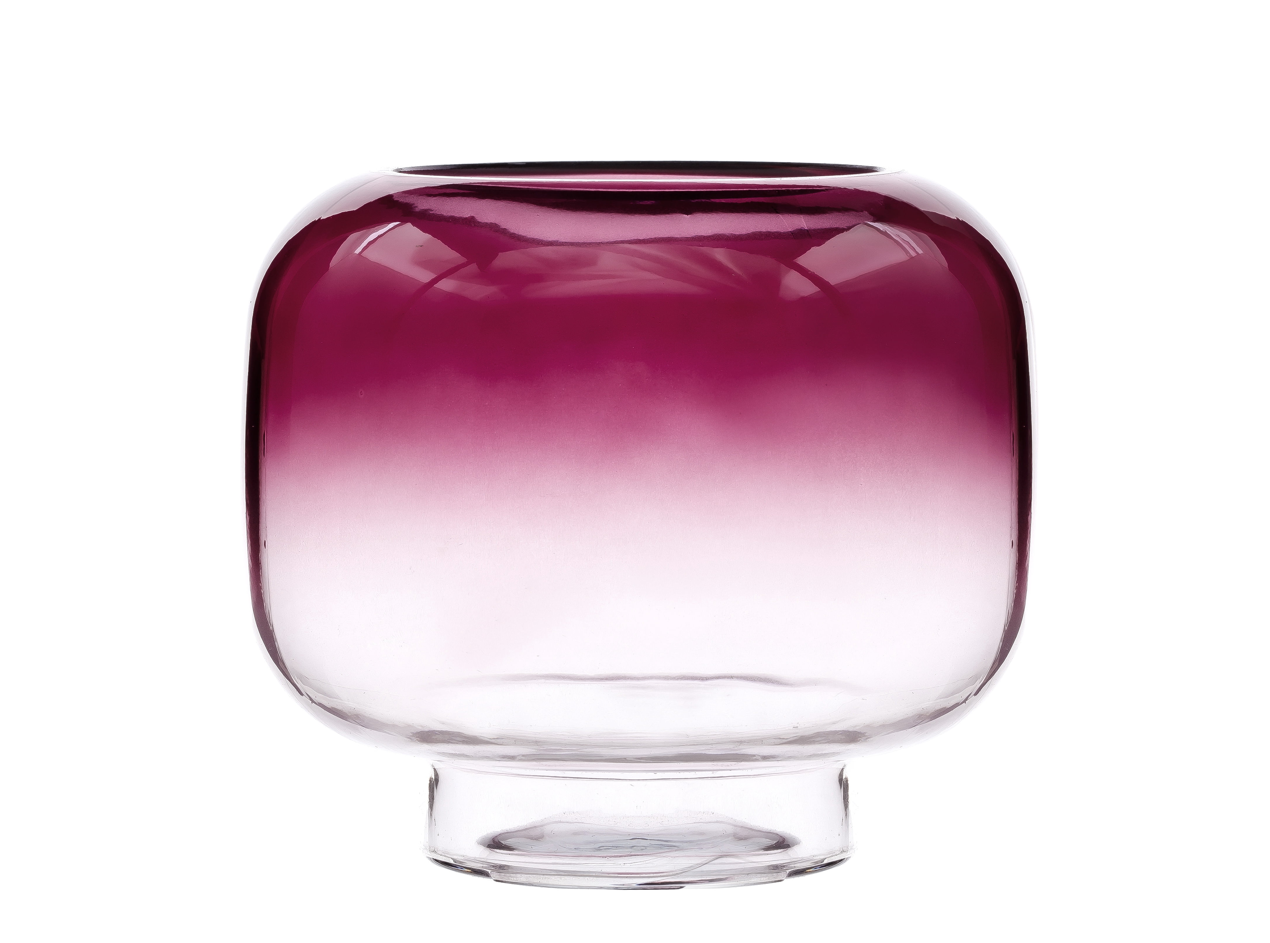 Mainstays 6.5" Purple Ombre Glass Hurricane Pillar Home Candle Holder Medium