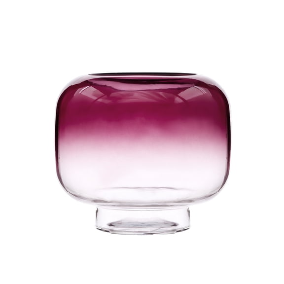 Mainstays 6.5" Purple Ombre Glass Hurricane Pillar Home Candle Holder Medium