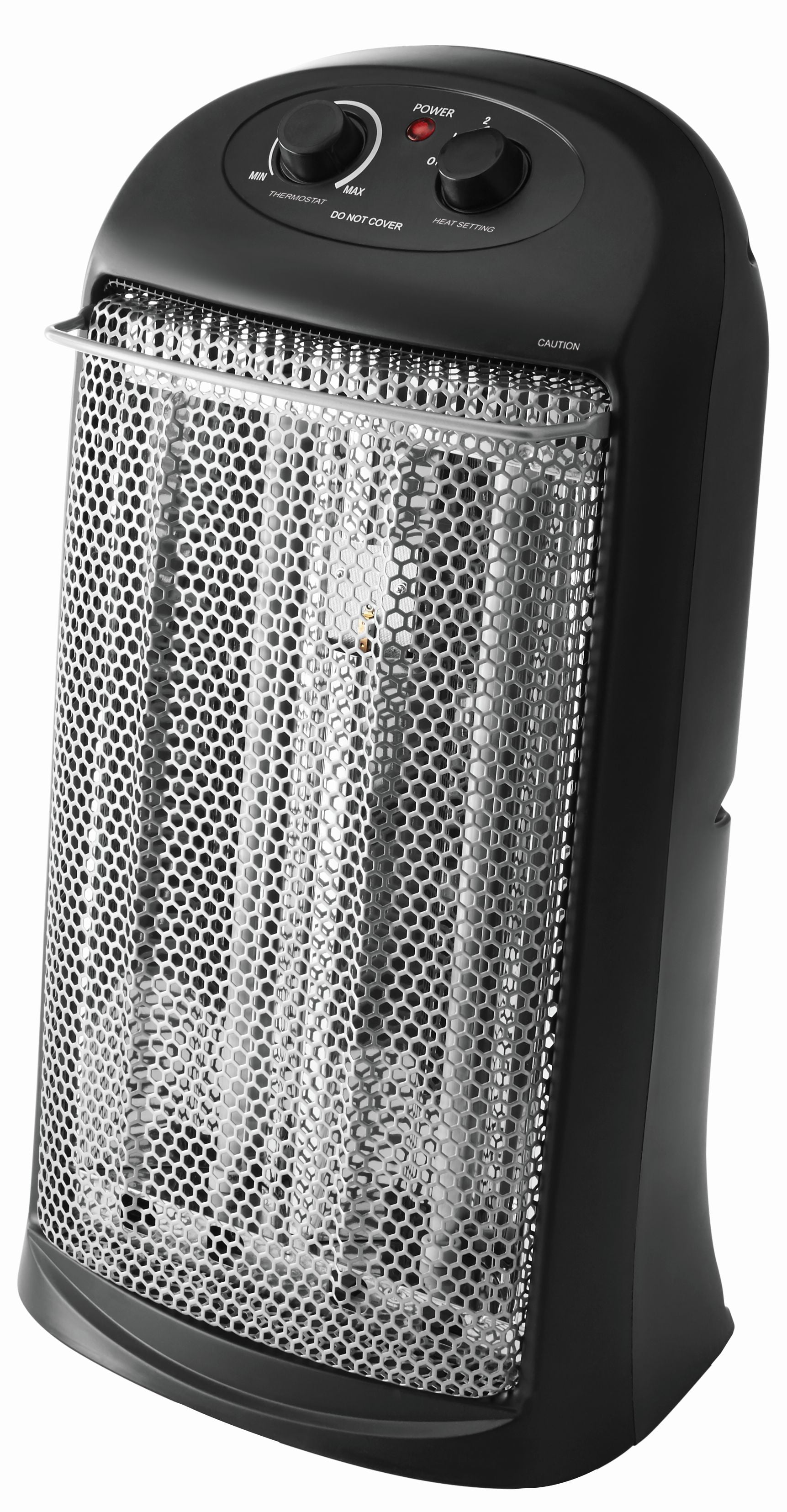 Mainstays Quartz Electric Tower Space Heater, Indoor, Black, HQ2000B