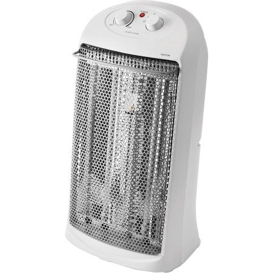 Mainstays Quartz Electric Tower Space Heater, Indoor, White, HQ2000W