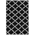 thumbnail image 1 of Mainstays Quatrefoil Black/White Indoor Area Rug, 7'6" x 9'6", 1 of 5
