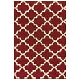 thumbnail image 1 of Mainstays Quatrefoil Chili Red/Ivory Indoor Area Rug, 9' x 12', 1 of 5