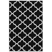 Mainstays Quatrefoil Black/White Indoor Area Rug, 5' x 7'