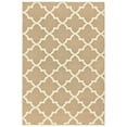thumbnail image 1 of Mainstays Quatrefoil Tan/Ivory Indoor Area Rug, 9' x 12', 1 of 5