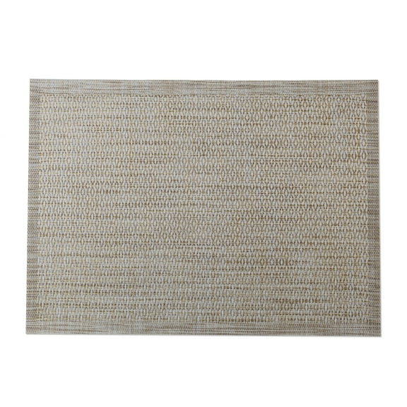 Mainstays Rainer Woven Vinyl Table Placemat Sand 13" x 18"