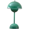 thumbnail image 1 of Mainstays Rechargeable 12" Green LED flowerpot Portable Metal Table Lamp, Cordless Dimmable Desk Lamp, 1 of 9