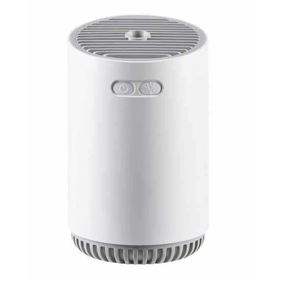 Mainstays Rechargeable Cool Mist Travel Humidifier 320 ml with 7-color LED Lights, MHD-02WHT, White