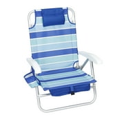 Mainstays Reclining and Lay Flat Backpack Beach Chair