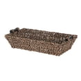 thumbnail image 1 of Mainstays Rectangle Brown Seagrass Basket with Wood Handles, 17.5”L x 10” W x 4”H, 1 of 9