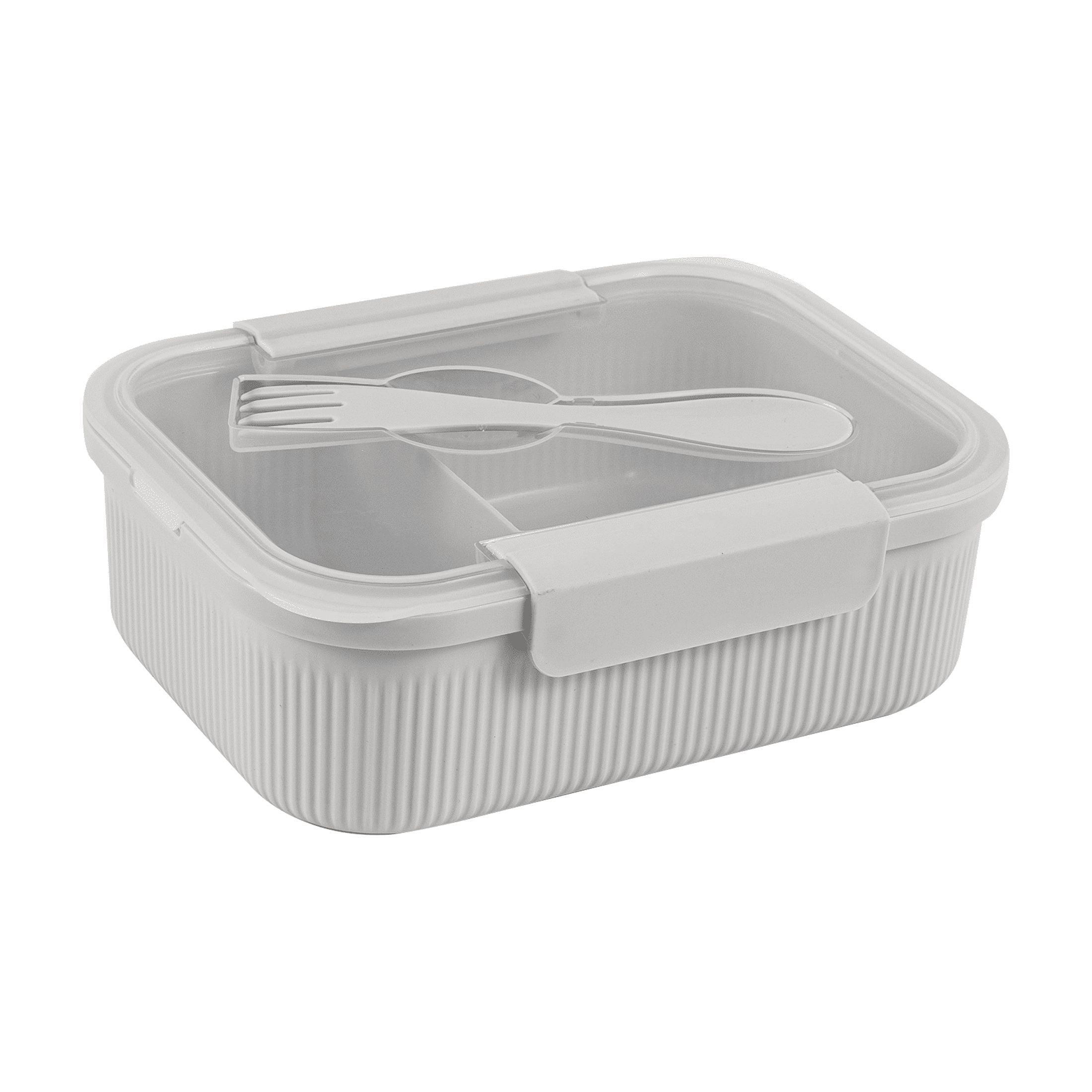 Mainstays Rectangle Gray BPA Free Food Storage Container with Airtight Seal, 47oz Capacity