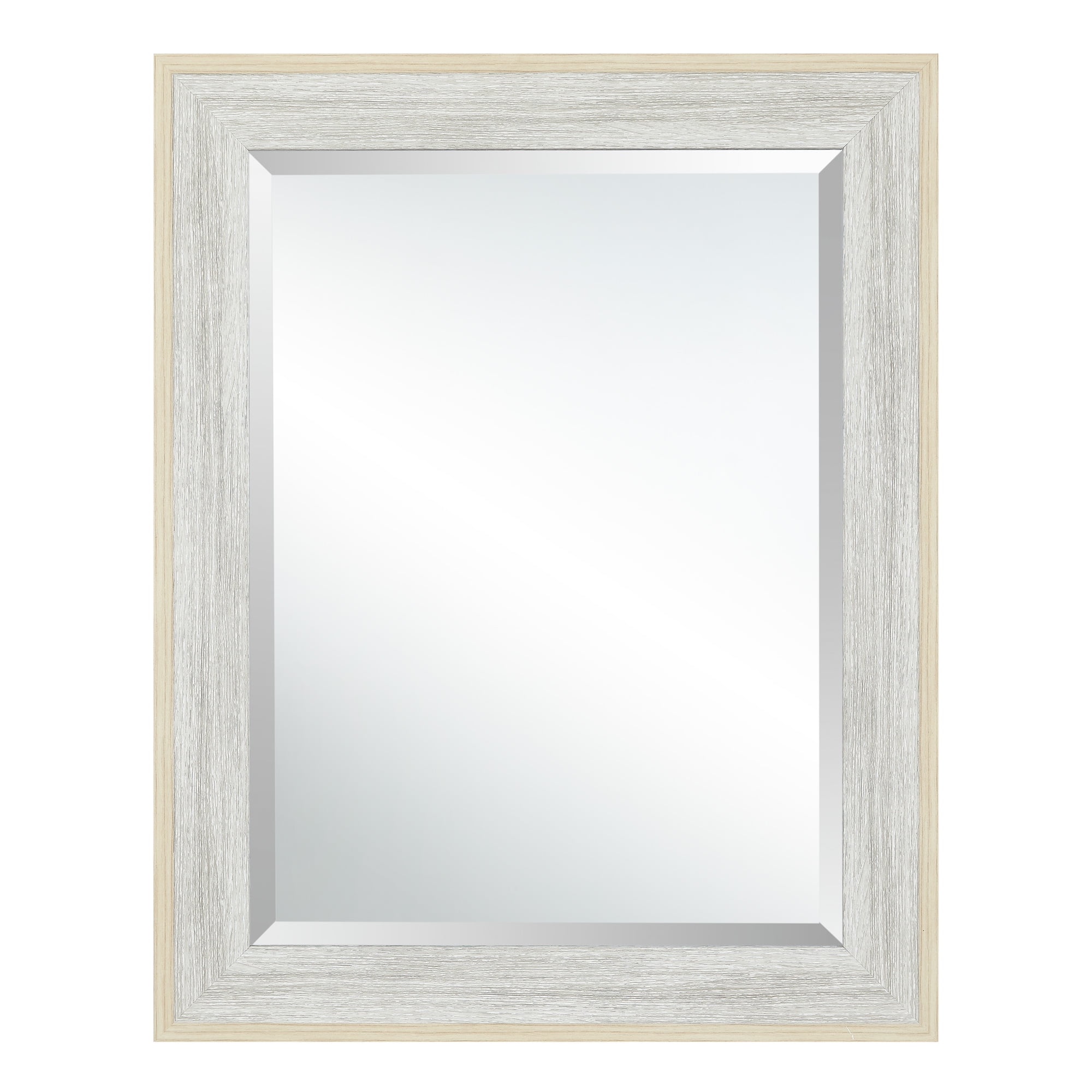 Mainstays Rectangular 23" x 29" Beveled Wall Mirror, Gray