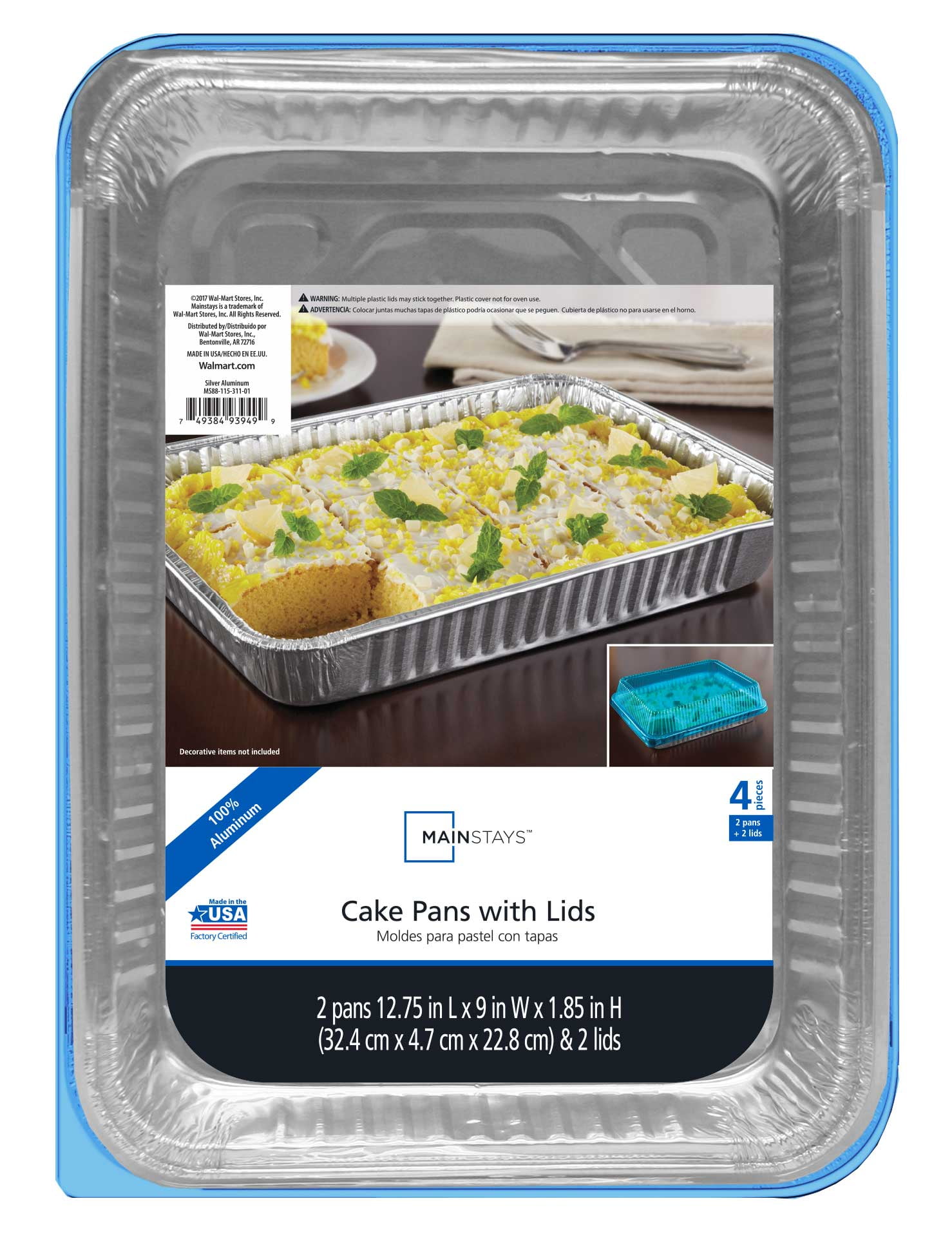 Choice 9 Square Foil Cake Pan - 500/Case
