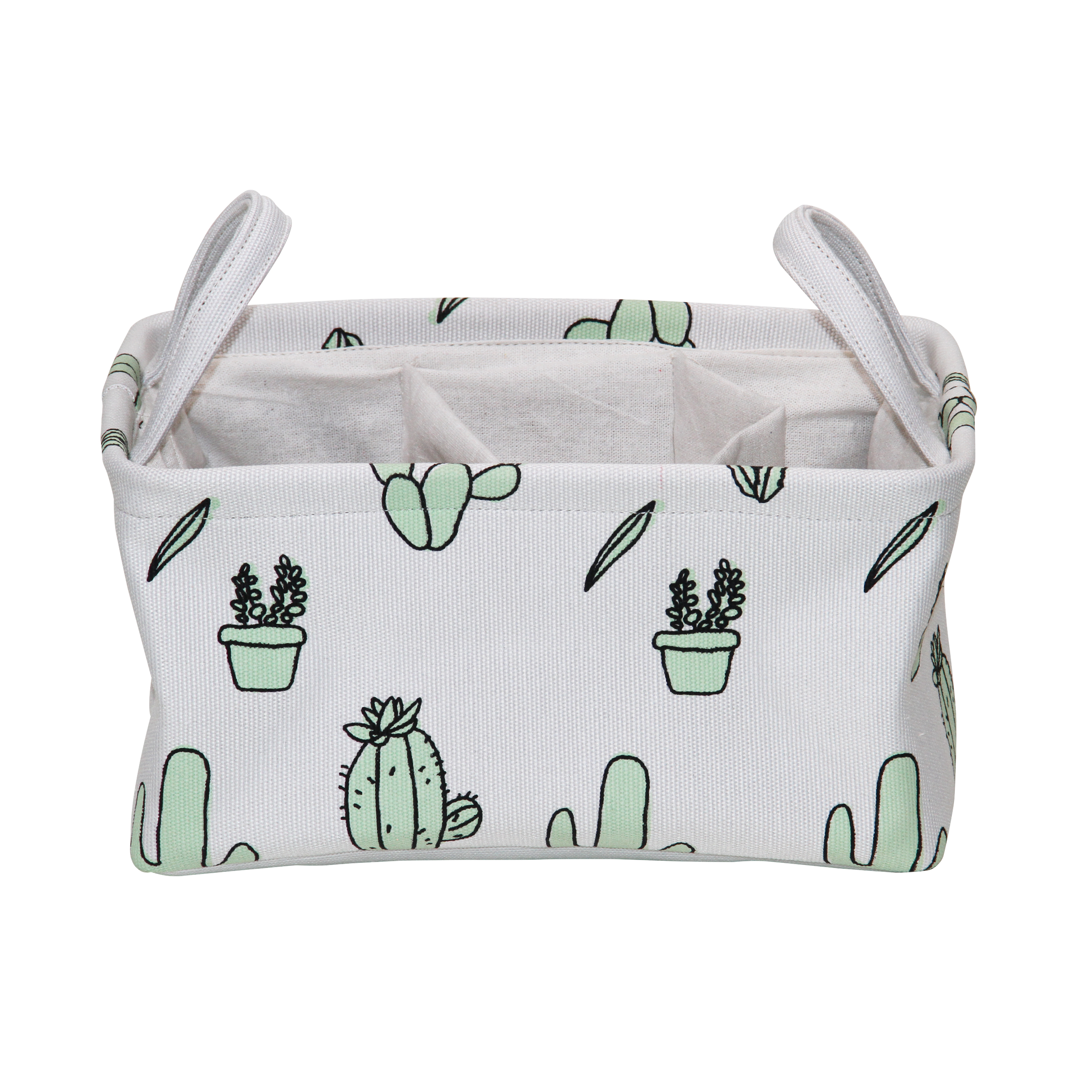 Mainstays Rectangular Collapsible Storage Succulent Fabric Caddy with 2 Dividers - image 1 of 4