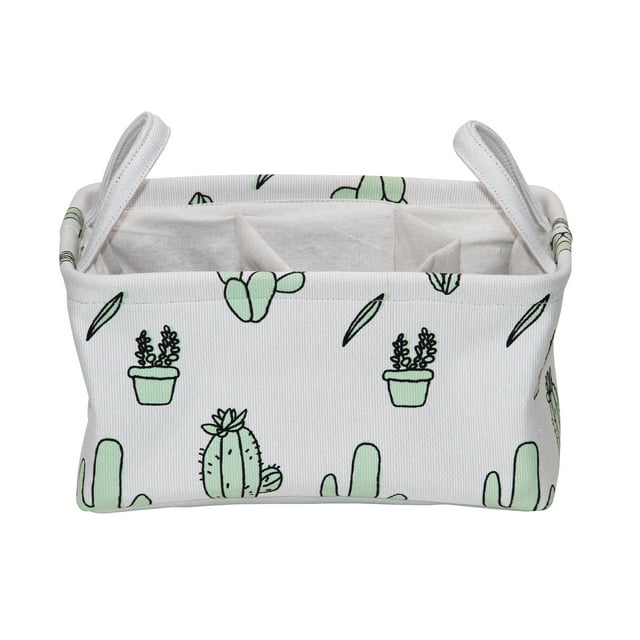 Mainstays Rectangular Collapsible Storage Succulent Fabric Caddy with 2 Dividers