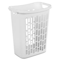 Mainstays Rectangular Open Hamper Plastic Adult, White