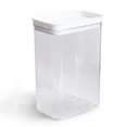 thumbnail image 1 of Mainstays Rectangular Plastic Food Storage Canister - Large - 6.61”W x 4.24”D x 9.8”H​, 1 of 5