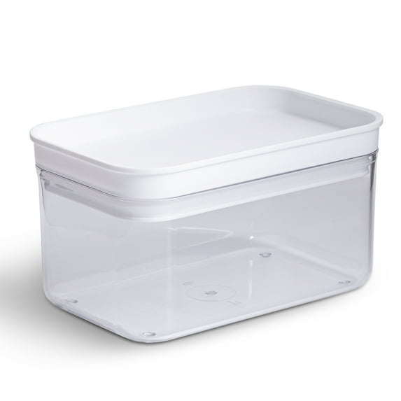 Mainstays Rectangular Plastic Food Storage Canister - Small - 6.61" x 4.24" x 3.64"