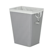 Mianstays Polyester Laundry Hamper with Removable Liner, Slim Rectangle with Carrying Handles, Gray