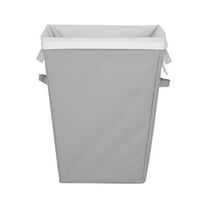 Mainstays Rectangular Polyester Laundry Basket Hamper Sortor with Removable Liner for Adult, Gray