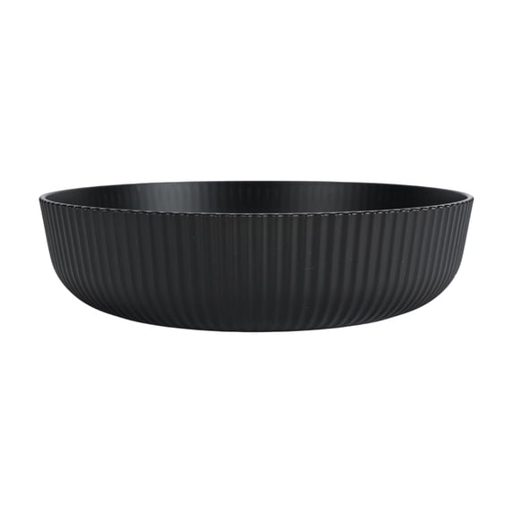 Mainstays Recycled Plastic Dinner Bowl, Black, 42 oz